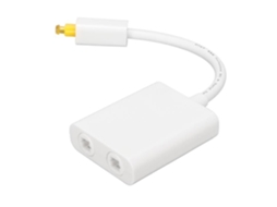 Divisor de Cabo Óptico HURRISE Som Surround Digital Conector de Fibra Óptica