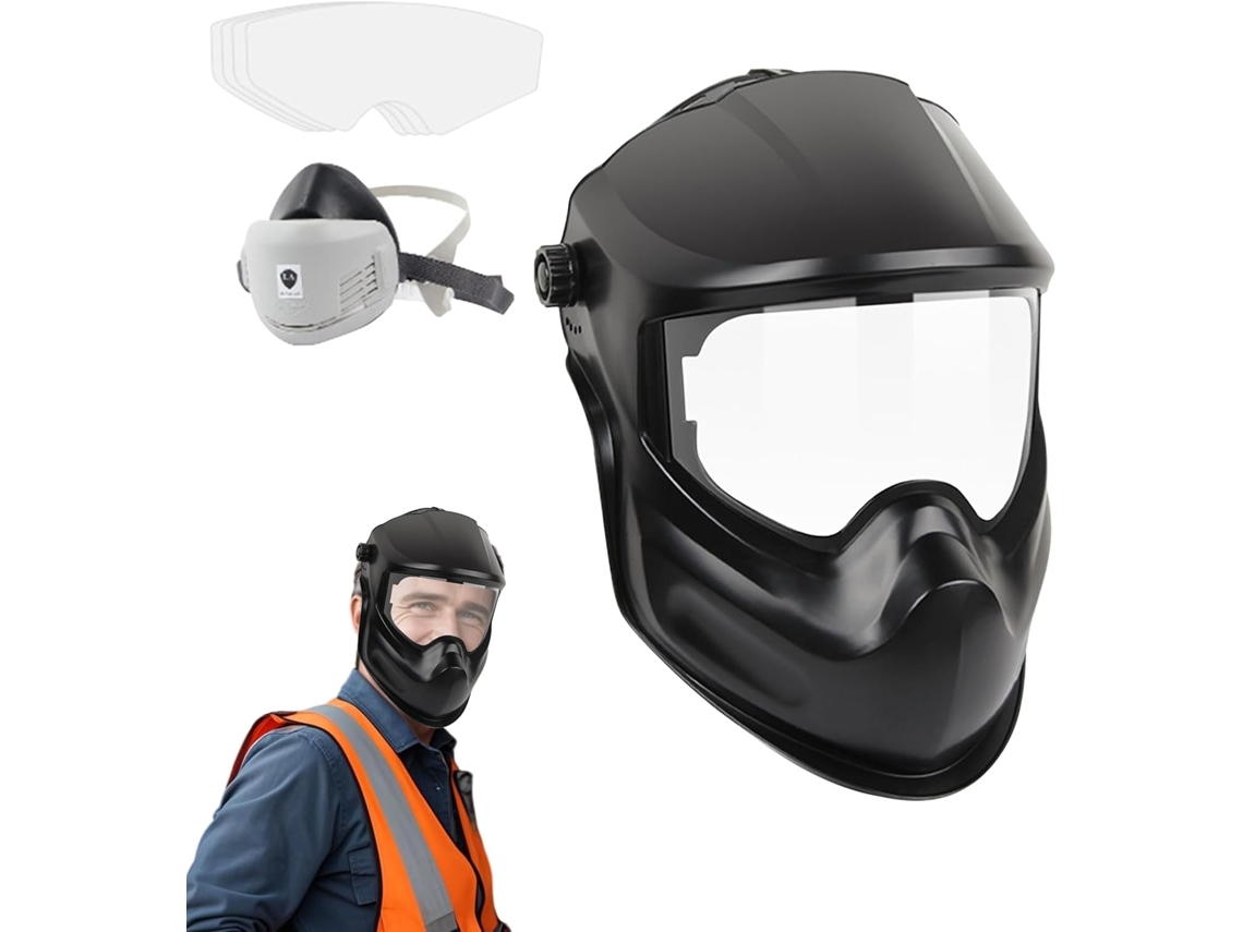Capacete De Soldagem Com Proteção Elástica Para A Cabeça E À Prova Poeira.