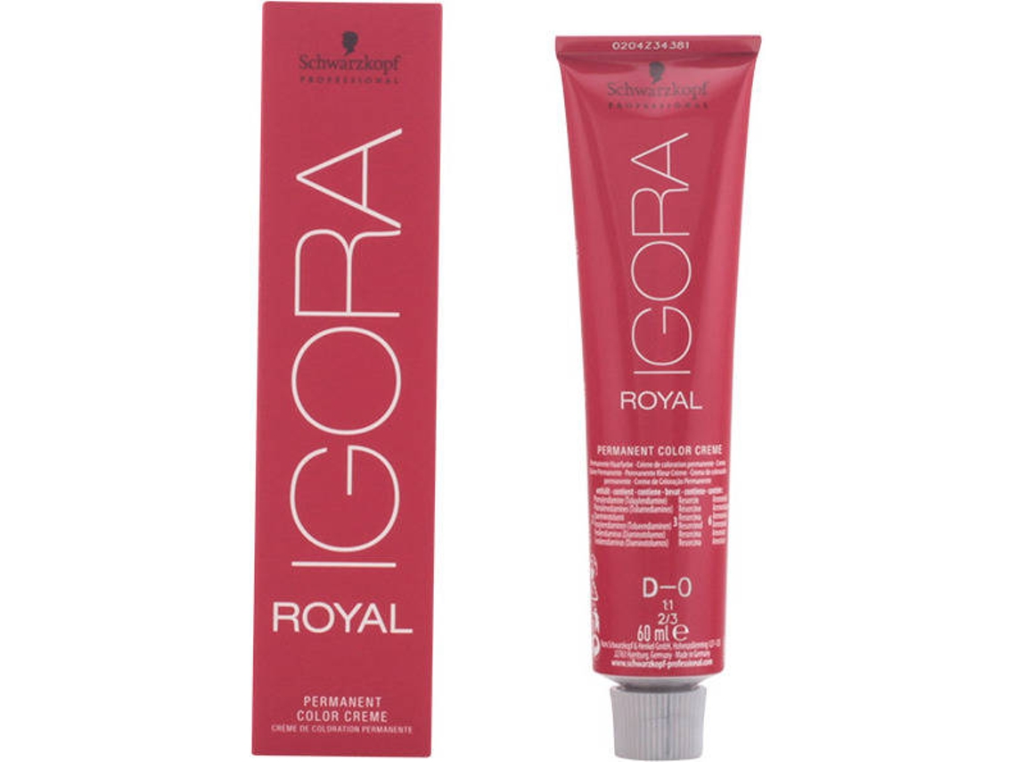 Coloração SCHWARZKOPF Igora Royal D 0 9 0 (60 ml)