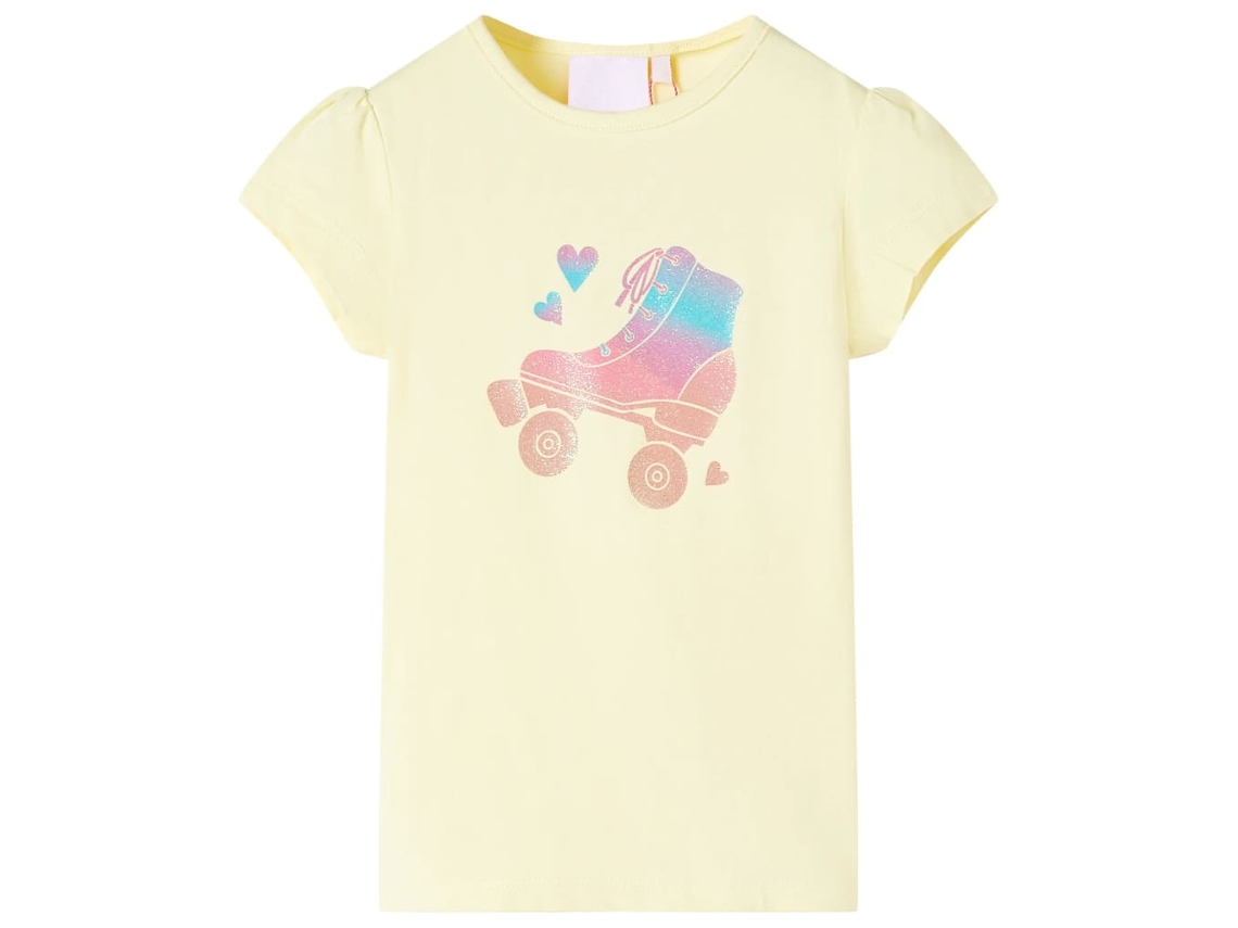 T-shirt De Criança Amarelo-suave 128