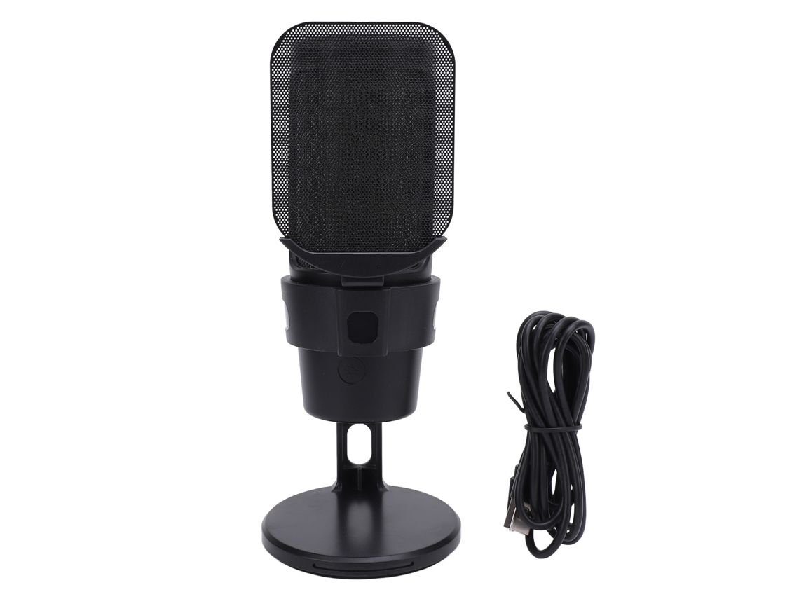 Microfone de Jogo EOOCOO (para Vídeos de Podcast com Função de Mudo Rápido)