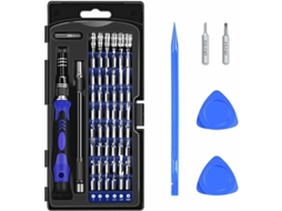 Kit De Chave De Fenda Magnética De Precisão 63 Em 1, 56 Ponteiras E Acessórios Para Reparação