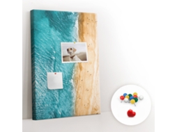 Quadro De Cortiça Mar Praia Para O Corredor Espelharte (40x60 Cm)