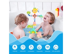 Mali brinquedos de Banho com Ventosas Pvc para Bebês 6+ Meses Brinquedos de Chuveiro para Crianças