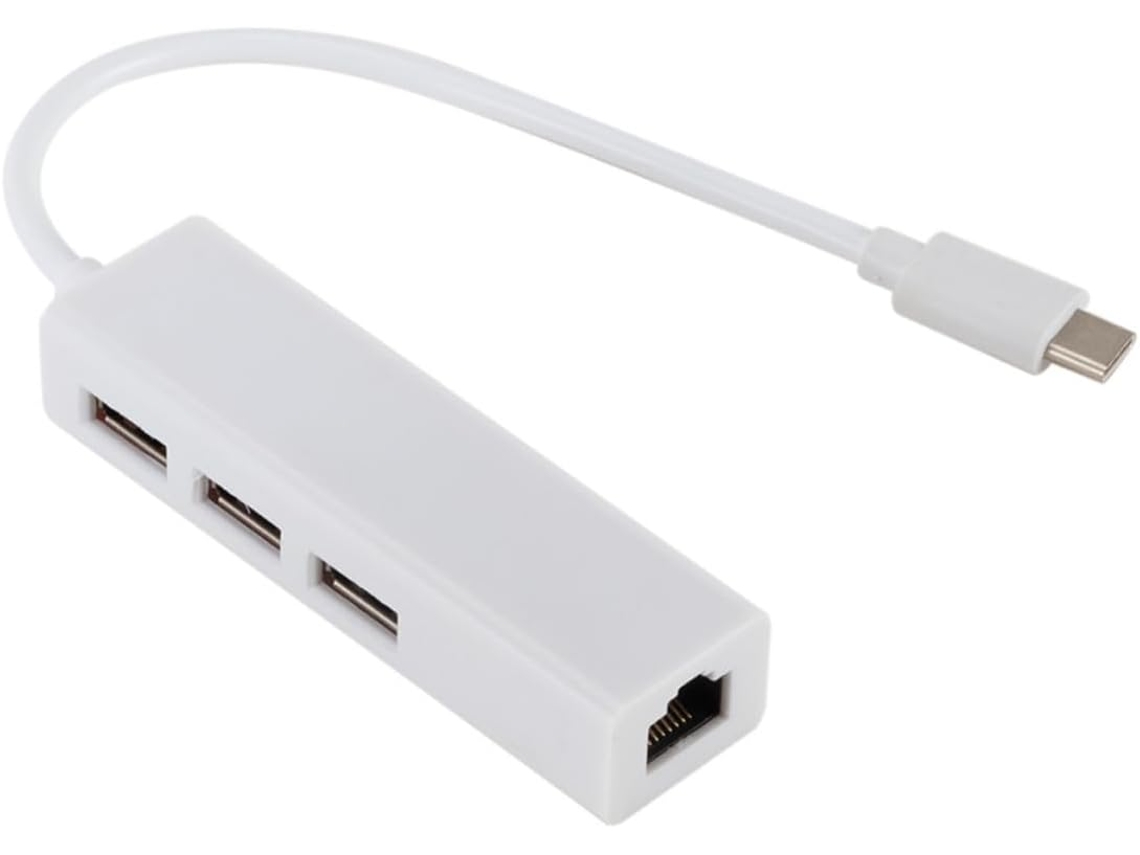 10/100 3 Portas 2.0, Corpo Em Plástico, Compatível Notebooks E Laptops