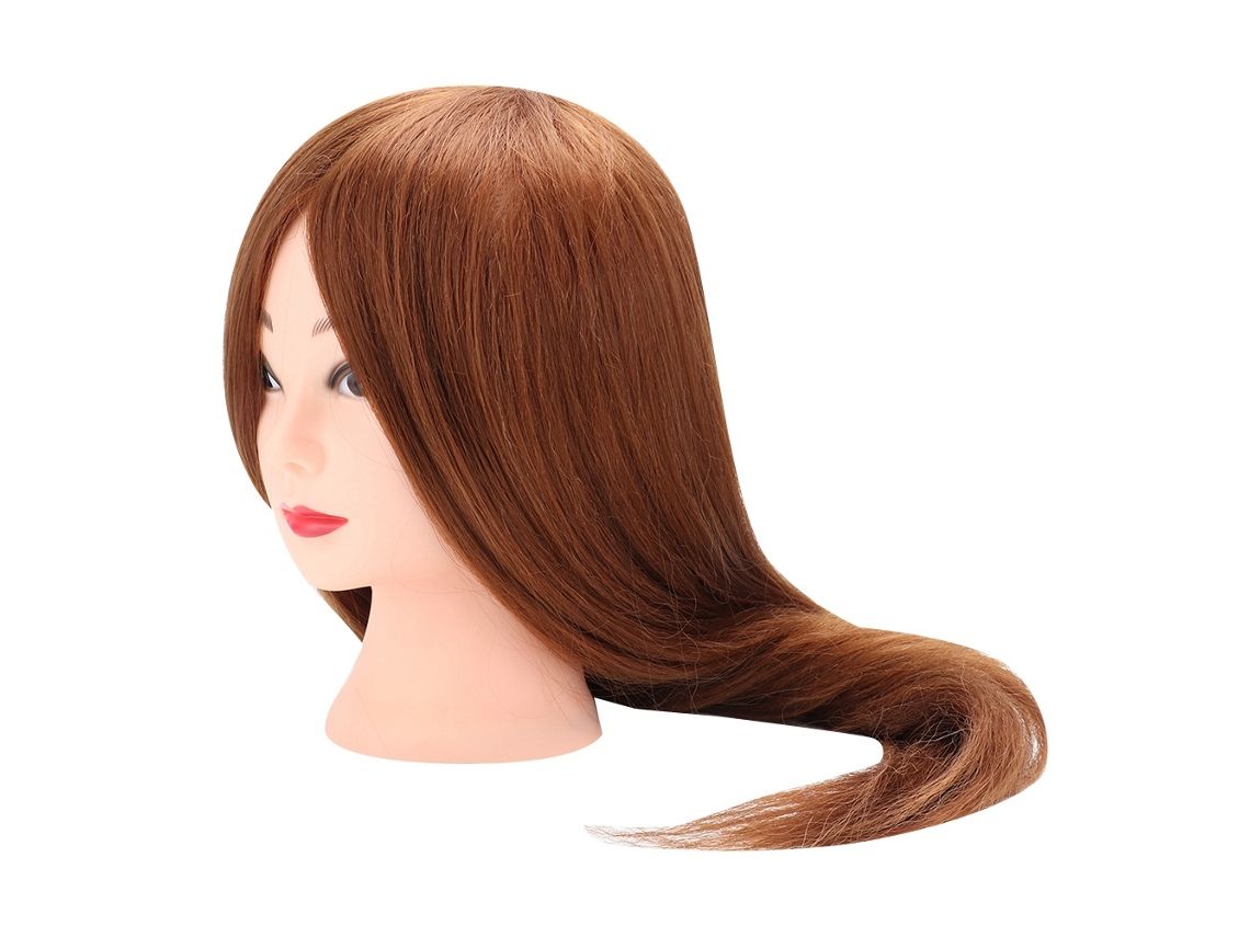 Modelo De Cabeça Para Perucas (para Prática De Permanente E Cachos, Feito De Cabelo Misto) + Eoocoo