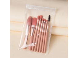 Conjunto de 8 Pincéis de Maquiagem Macios e Fofos , Ferramentas de Maquiagem MDUG (rosa)