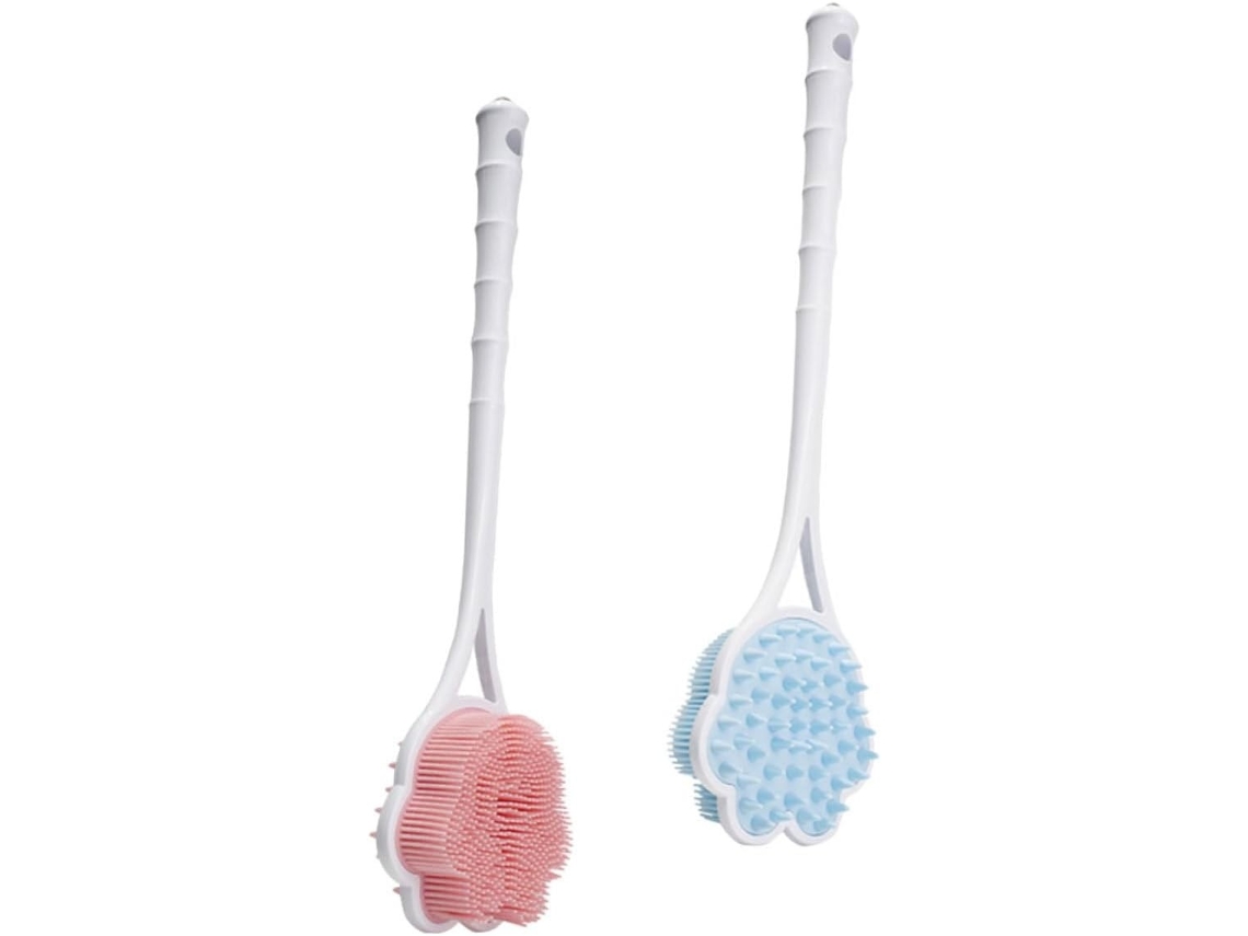 Lurelia Kit De 2 Escovas Para Costas De Cuidado Corporal, Com Argola, Uso Diário Prático