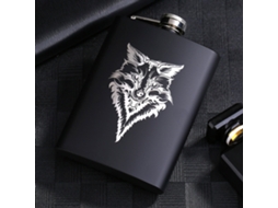 Garrafa de Whisky LAXISCREED Aço Inox Portátil 8oz