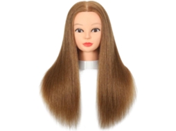 Cabeça de manequim SFUSHOS, cabelo humano, para cabeleireiro