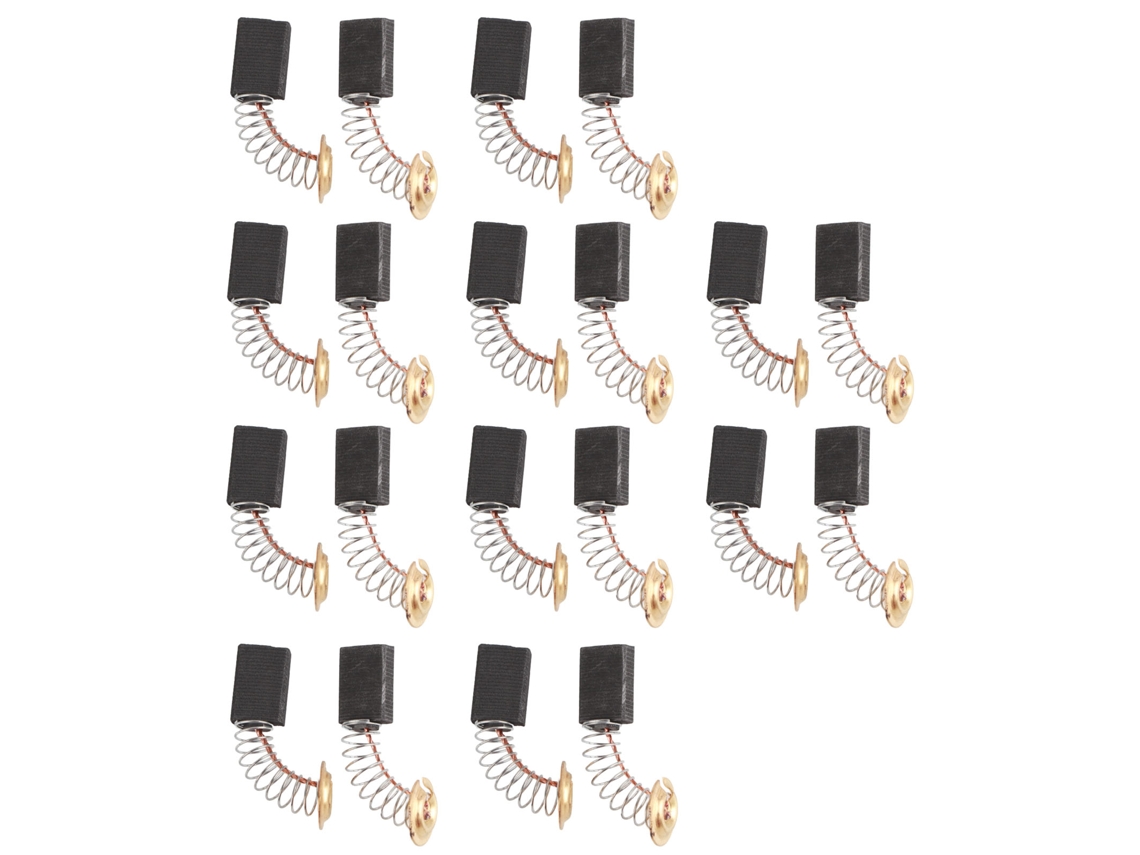 20 Peças De Escovas De Carbono Para Motor 5x11x16mm Acessório De Cobre Kit Para Furadeira, Lixadeira, Máquina