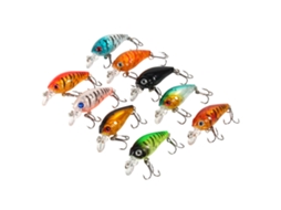 Isca de Pesca Plástica 9pcs Bait 4.5cm 4g