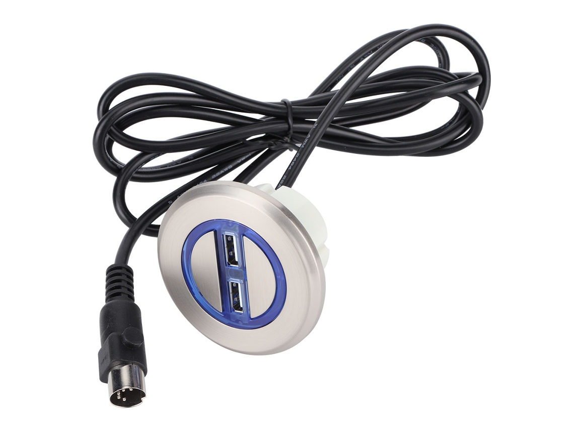 Controlador de Mão para Sofá Reclinável Elétrico com Porta USB Dupla e Interruptor