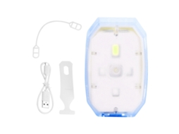 2026 luz Led Recargável Usb Leve para Corrida e Ciclismo Ao Ar Livre, Lâmpada de Segurança Noturna Azul