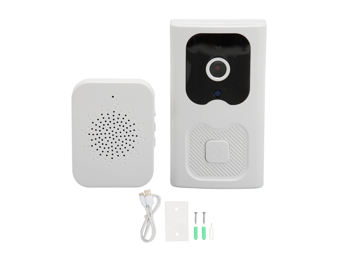 Campainha Inteligente Sem Fio Hd Visão Noturna Wifi