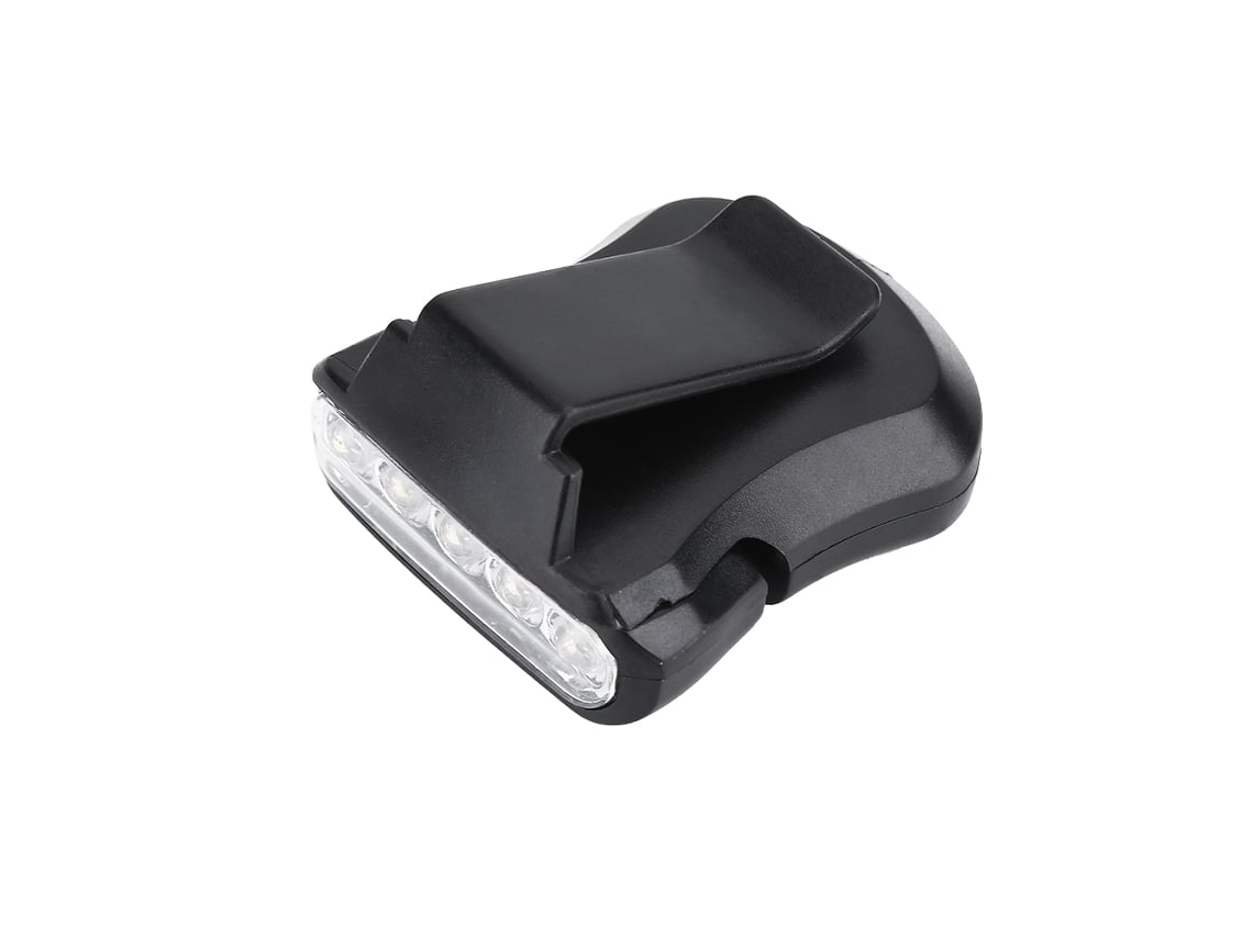 Luz de Capacete com 5 Leds para Pesca Camping Preto