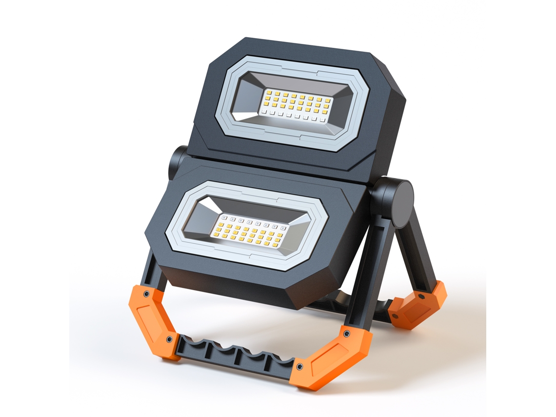 Lâmpada de Emergência Led Ip65 Recarregável 2 Níveis Brilho | S/MARCA
