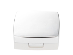 Estuche Mini Para Lentes De Contacto Con Espejo Caja Portátil De Cuidado Ocular Color Blanco