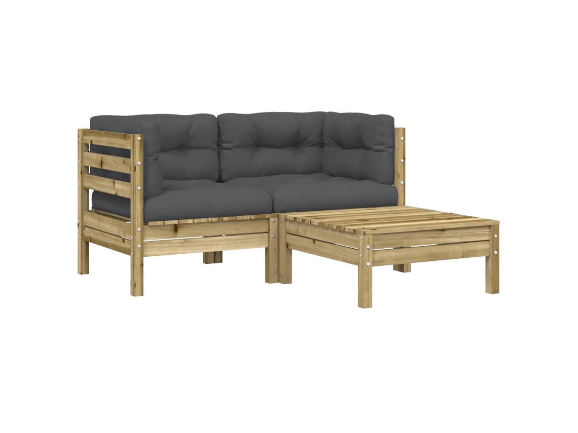 Garden Sofa, Garden Sofas Vidaxl Marrom Madeira De Pinho Impregnada (n/a)