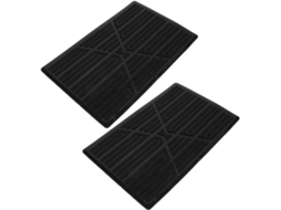 Tapetes Antiderrapantes De 2 Peças Para Reparo De Carros, Tapetes De Borracha Rígida Para Piso, Pedais Resistentes Ao Desgaste.
