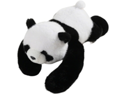 Pelúcia Pelúcia Panda Adulto, Cinza E Preto Super Macio