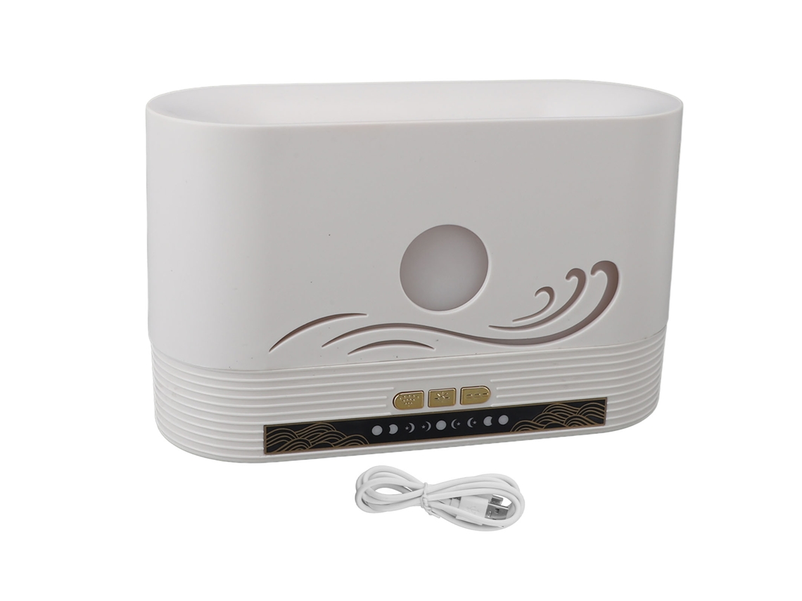 Umidificador Laxiscreed De Chama Para Casa Com Aromaterapia, Luz Noturna E Conexão Usb