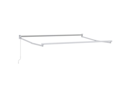 Conjunto 1 Toldo Retrátil Vidaxl Branco Alumínio (3 X 2 M)