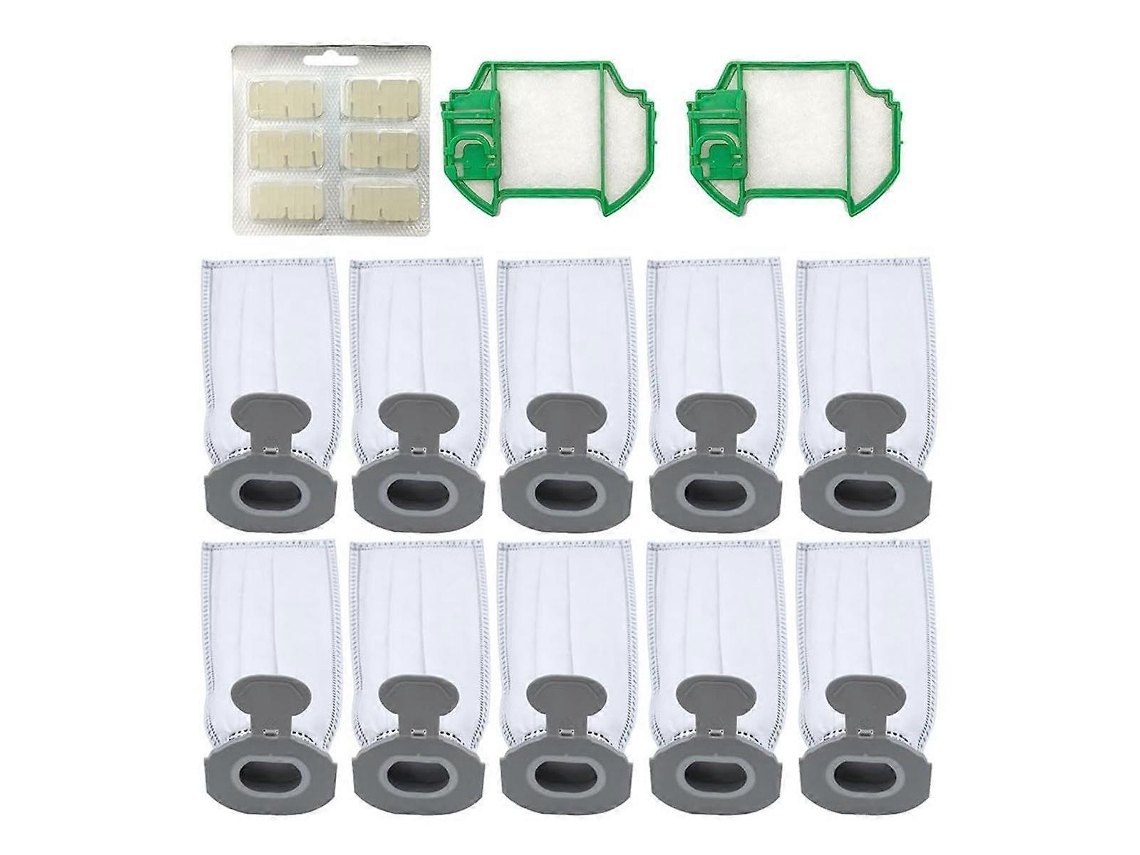 Para Aspirador De Pó Sem Fio Kobold Vk7 Fp7 10 Sacos Pó, 2 Pré Filtros, 1 Tablete/bastão Fragrância. Tuotuo