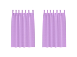 Maison Exclusive - Cortinas Blackout Com Argolas 2 Pcs Roxo 175 X 140 Cm Poliéster