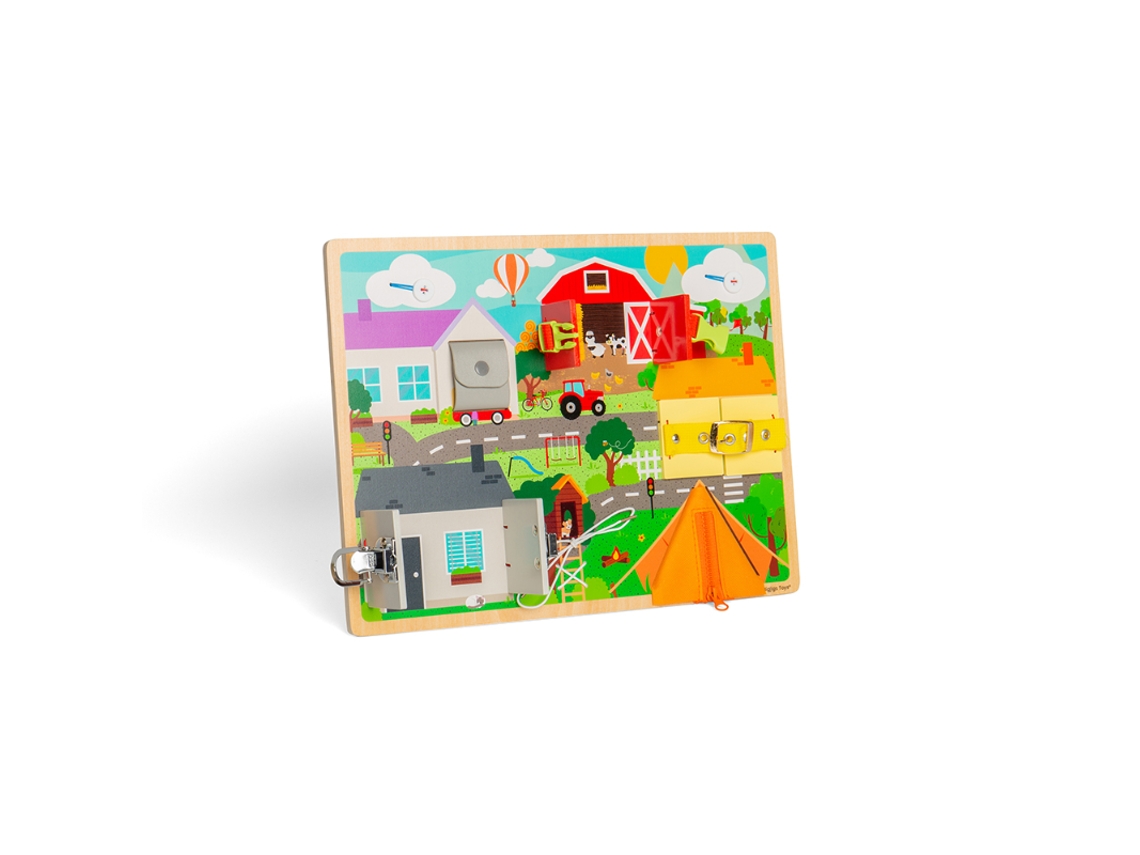 Brinquedo Educativo Bigjigs Para O Desenvolvimento De Habilidades Motoras E Para A Vida Diária.