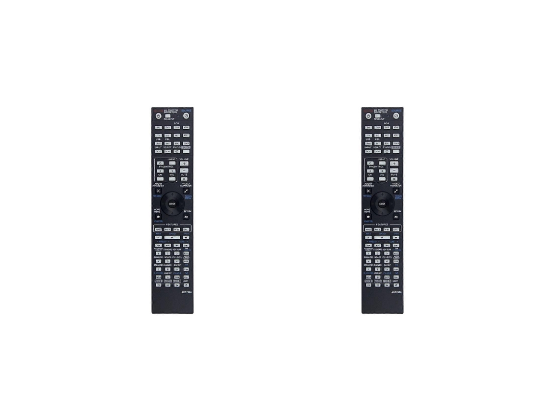 2x Controle Remoto Axd7668 Para Pioneer Vsx-1123-k Axd7596 Axd7305 Axd7691 Axd7725 Sc-57 Sc-55 Lx58 A/v Receptor Av