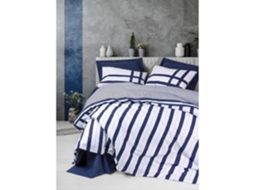 Conjunto de Cama - Capa de Edredom 220 x 240 + 2 Fronhas 60 x 60 em Algodão Reforçado - Azul