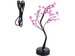 Abajur de Cabeceira em Formato de Flor com Led, Luz Noturna Decorativa, Funciona com Bateria e Usb, Ideal para Celebrações. SFUSHOS
