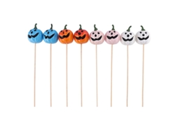 8 Peças de Enfeites de Abóbora de Halloween para Decorações de Halloween ALLINLESS