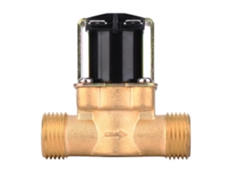 Válvula Solenóide Elétrica De Latão Laxiscreed G1/2 Polegada, Normalmente Fechada, Dc 12v, Fluxo Único