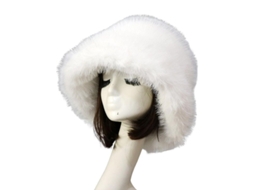 2026 gorra de Pescador para Mulher de Inverno com Anéis Largos, Pelo Falso Esponjoso, Proteção de Orelhas e Aquecedor, Tamanho Grande 56 62cm