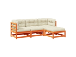 Garden Sofa Set, Garden Sofa Sets Vidaxl Marrom Madeira De Pinho (n/a)