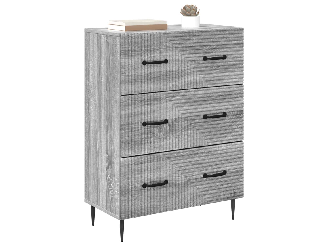 Gabinete de Gavetas Sonoma Cinzento 66x34,5x89,5 cm MAISON EXCLUSIVE