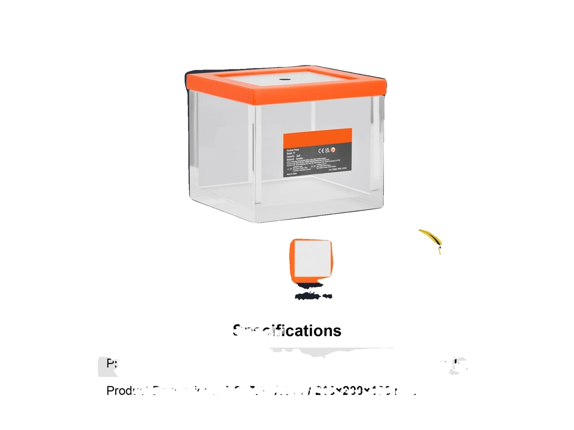 Câmara De Vácuo, Capacidade De 2 Galões, Construção Em Acrílico Durável, 2 Gallon, Ue