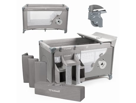 Cama de viagem com acessórios KIDWELL Blissy Gray