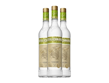 Vodca STOLICHNAYA Gluten Free (0.7 L - 3 Unidades)