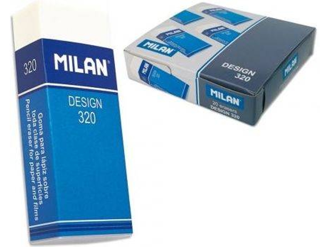Borracha MILAN 320 Branco (20 Unidades)