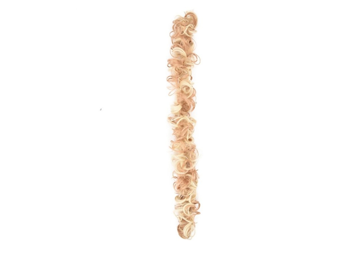 Peruca de fibra química com coque bagunçado, 2026, com alça para enrolar, 80 cm, macia e durável para uso diário, festas e eventos.