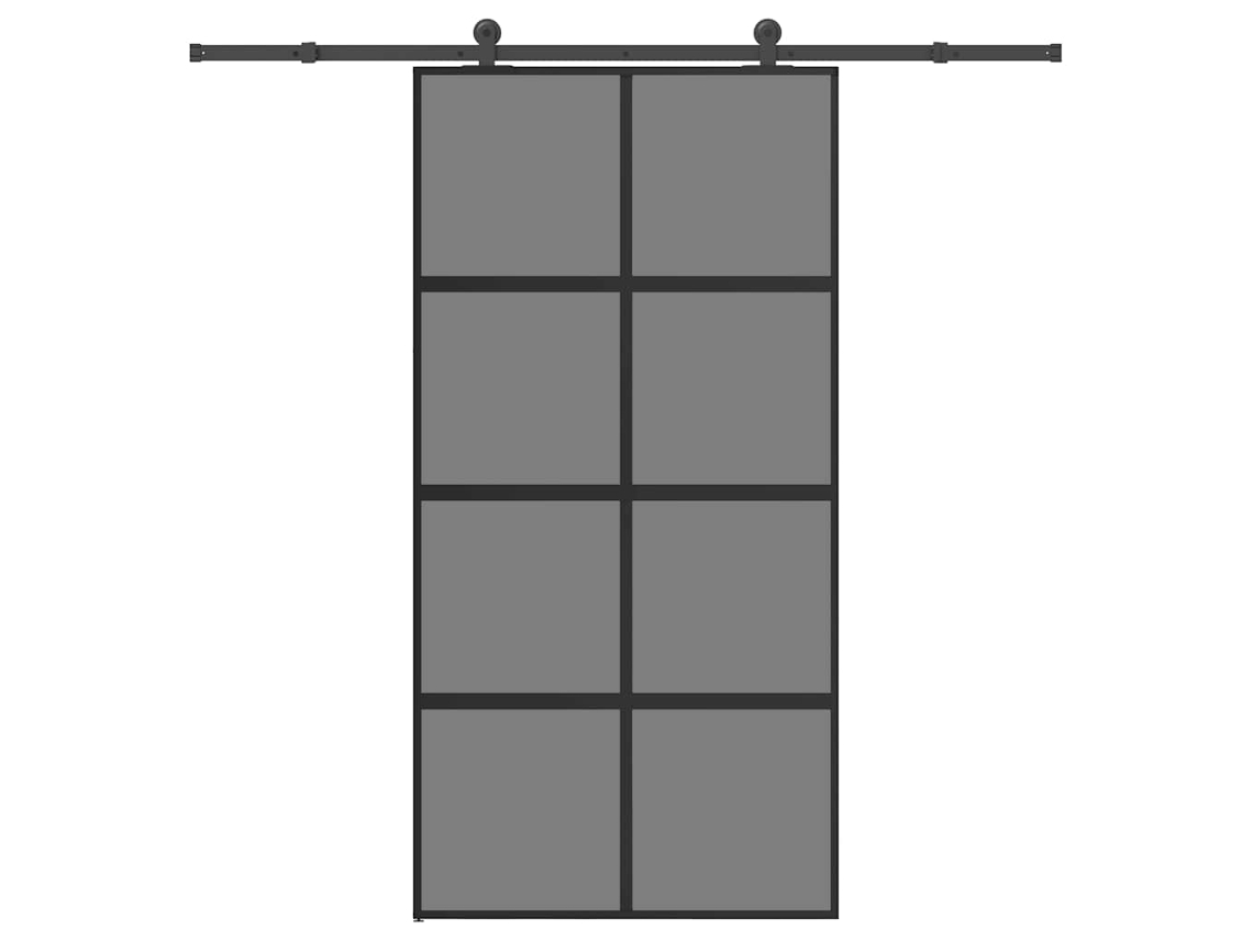 Sliding Door, Sliding Doors Vidaxl Preto Alumínio (102.5 X 205 Cm (213.5 Cm))