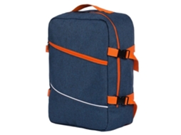 Mochila Multifuncional Para Avião, Bagagem De Mão, Mala, 40x30x20 Cm, Azul-laranja -aquaforge
