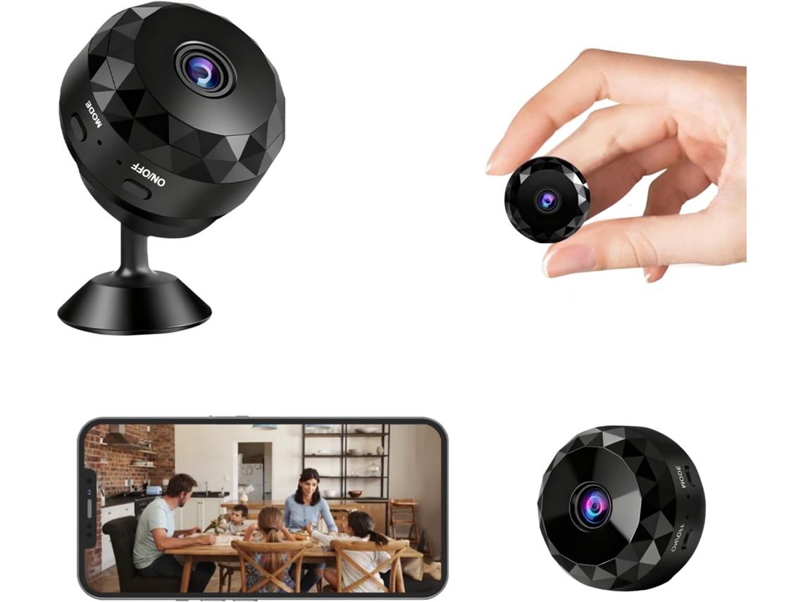 Câmara De Segurança Mini W10 Czhhmart 1080p Wifi, Visão Noturna, Bateria 4h, Armazenamento Em Nuvem