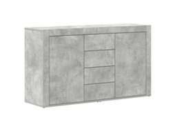 Conjunto 1 Buffet Moderno Vidaxl Cinzento Derivados De Madeira (120 X 36 X 69 Cm)