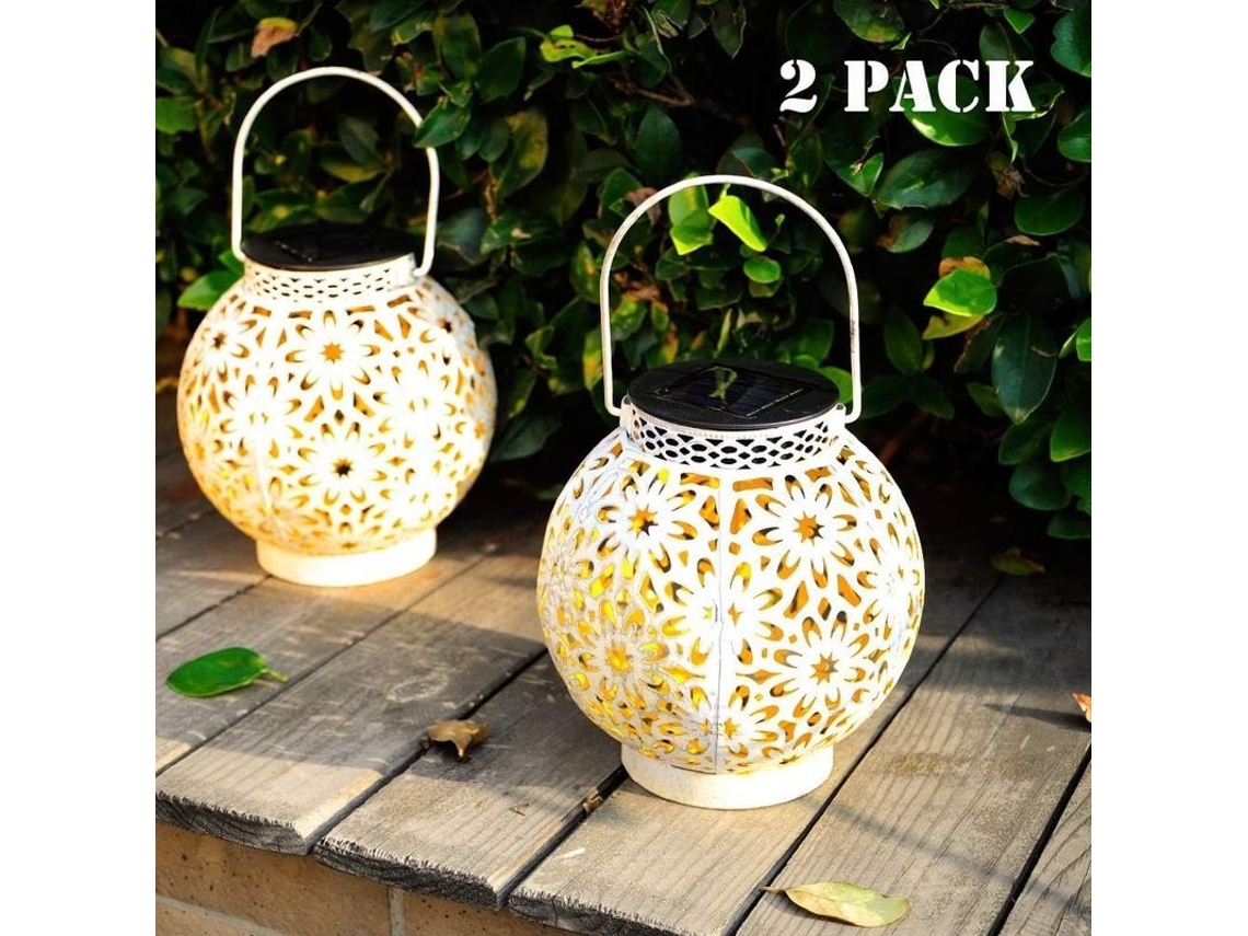 Lâmpadas Solares Exteriores, Lanternas Suspensas De Jardim Para Pátio, Jardim, Mesa Decorativa Metálica Impermeável