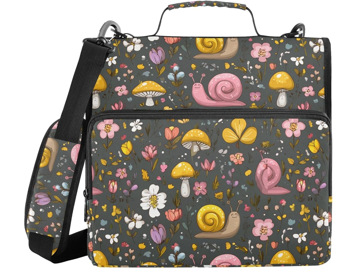 Pasta Organizadora Com Alça De Ombro E Mão, Vários Bolsos, 3, 8cm 1, 5 Polegadas, 3 Estojos Lápis, Pasta