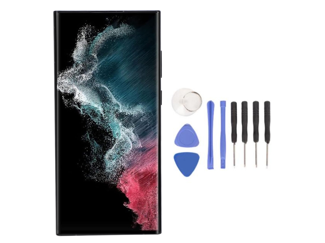 Substituição de Tela Oled Lcd Samsung Galaxy S22 Ultra Display Todos em Chinês EOOCOO